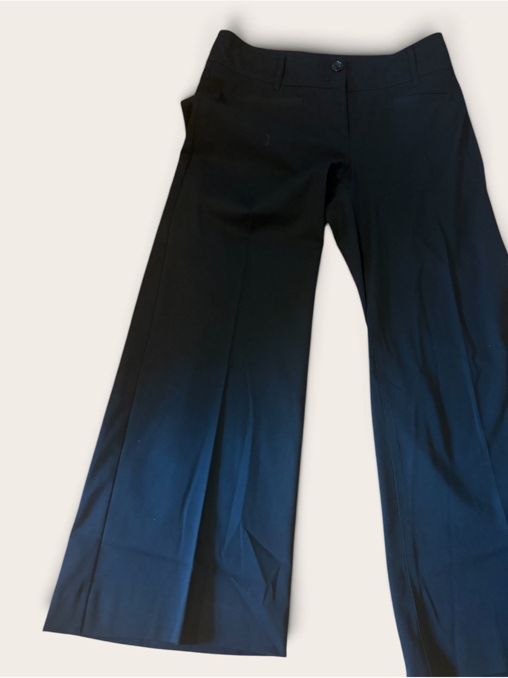 H&M Black Wide Leg Dress Pants Size 8 Tailored Trousers Office Chic ...